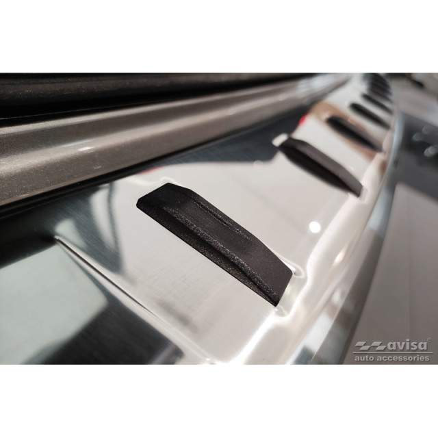 RVS Achterbumperprotector passend voor Volvo V90 II 2016- (incl. Cross Country) 'STRONG EDITION'