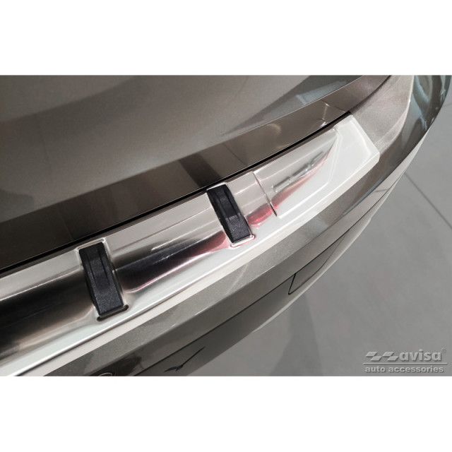 RVS Achterbumperprotector passend voor Volvo V90 II 2016- (incl. Cross Country) 'STRONG EDITION'