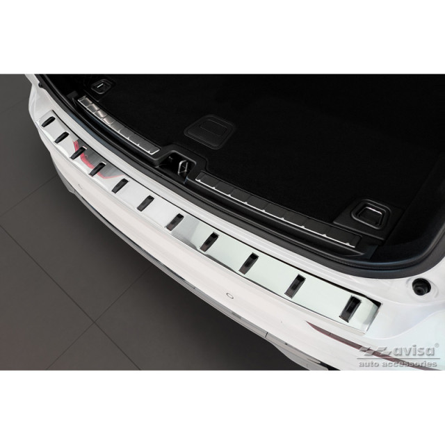 RVS Achterbumperprotector passend voor Volvo XC60 II 2017-2021 & Facelift 2021- (incl. R-Design) 'STRONG EDITION'