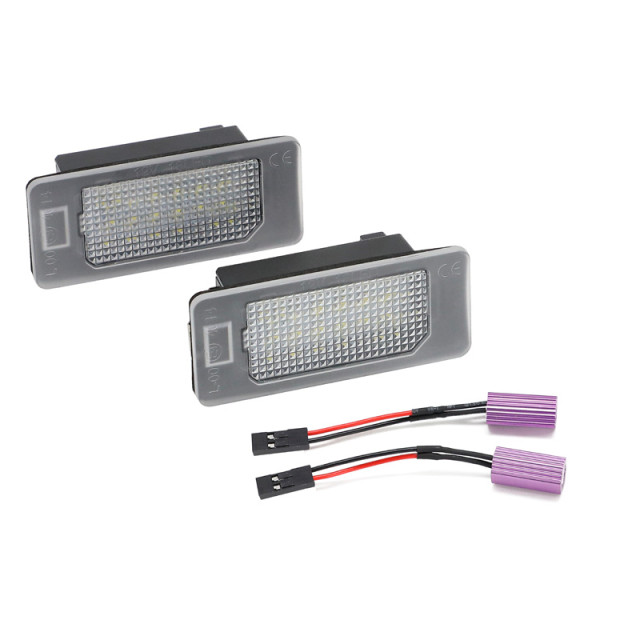 Set pasklare LED nummerplaat verlichting passend voor Skoda Octavia III/Fabia III/Kodiaq/Rapid/Superb III/Yeti