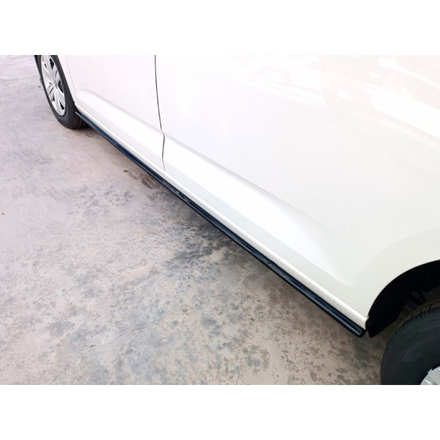 Set sideskirts passend voor Volkswagen Caddy V Box/MPV 2021- (ABS Glanzend zwart)