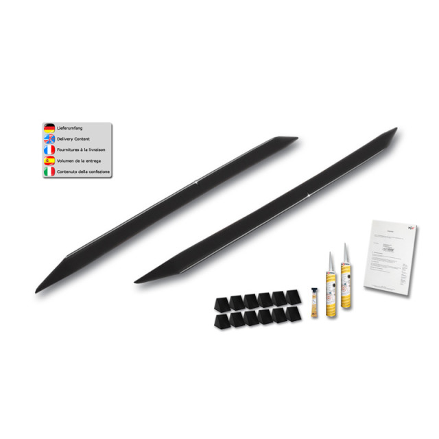 Sideskirts 'Slim' passend voor BMW X1 (E84) 2009-2015 (ABS zwart glanzend)