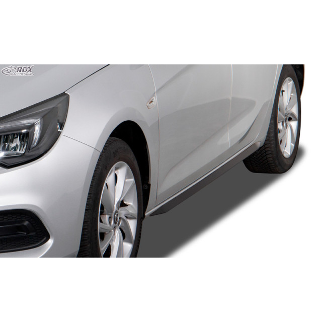 Sideskirts 'Slim' passend voor Opel Astra K Hatchback 2015-2021 (ABS zwart glanzend)