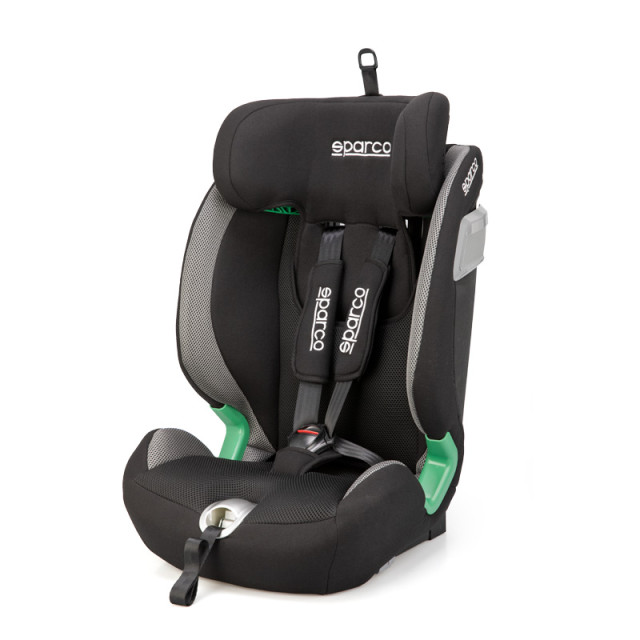 Sparco kinderstoel SK5000I (Isofix) Zwart/Grijs i-Size 76-150cm (ECE-R129/03)