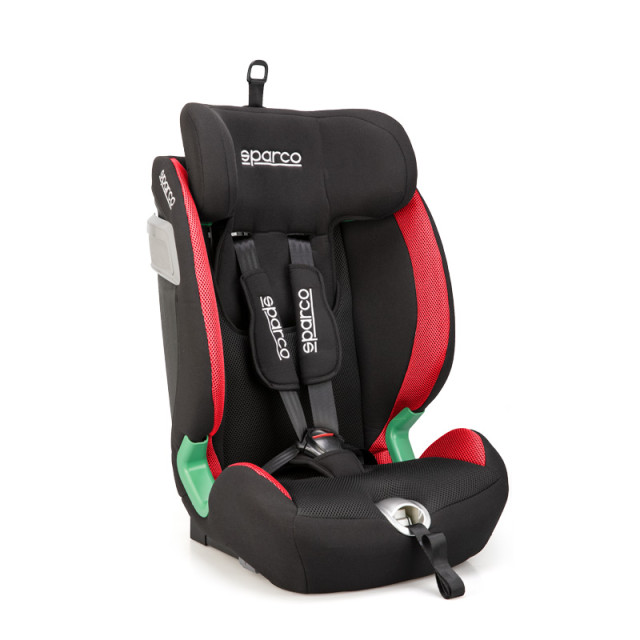 Sparco kinderstoel SK5000I (Isofix) Zwart/Rood i-Size 76-150cm (ECE-R129/03)