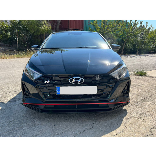 Voorspoiler passend voor Hyundai i20 III N / N-Line 2020- (ABS Glanzend zwart)