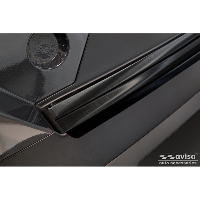 Zwart RVS Achterbumperprotector passend voor Hyundai Kona II (SX2) 2023-